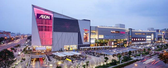 Trung tâm thương mại Aeon Mall là một trong những tiện ích nổi bật của khu Tây Sài Gòn